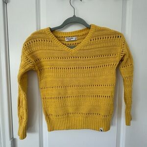 Abercrombie Kids Mustard V-Neck Sweater